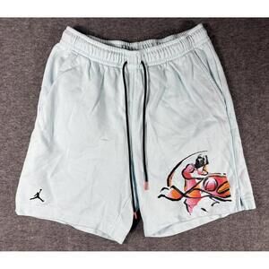 Air Jordan Sweat Shorts Size M Mens Drawstrings Jumpman Logo Basketball Fleece